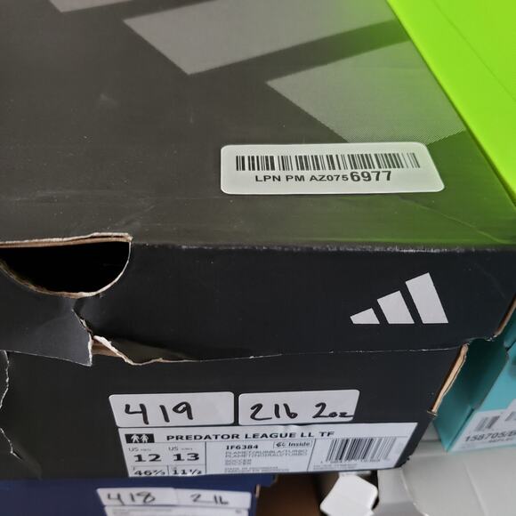 Adidas Predator League LL TF Mens 12 Silver Soccer Cleats Sportswear Futuristic - Picture 8 of 8